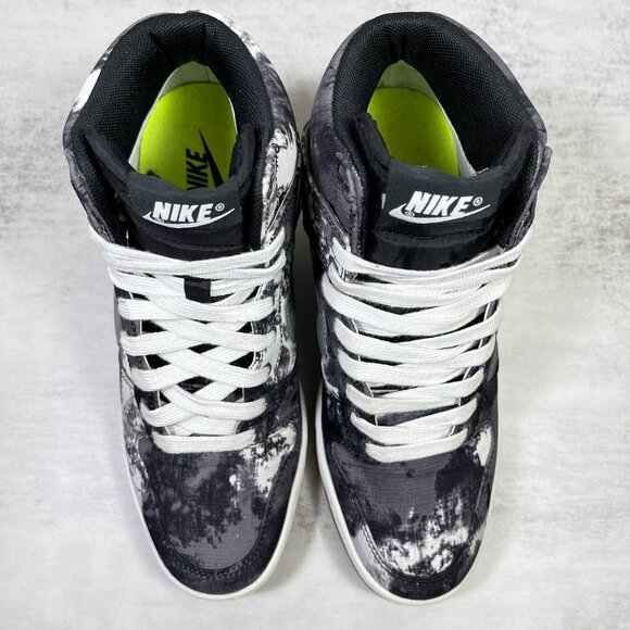 Nike Dunk Sky Hi Print Hidden Wedge Sneakers - Women's Size 7.5 - Silver Tie Dye - Picture 7 of 11